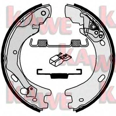 KAWE 01030 Комплект гальмівних колодок, стоянкова гальмівна система