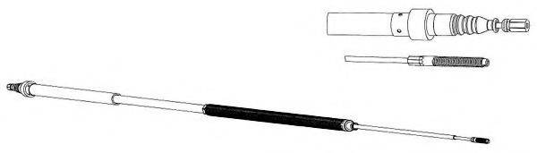 KAWE VW02194 Трос, стоянкова гальмівна система