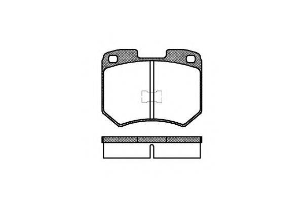 KAWE 001900 Комплект гальмівних колодок, дискове гальмо