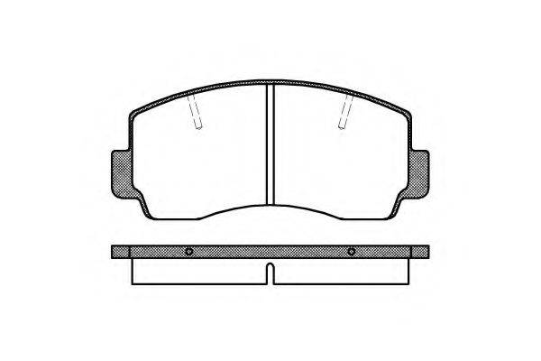 KAWE 009420 Комплект гальмівних колодок, дискове гальмо