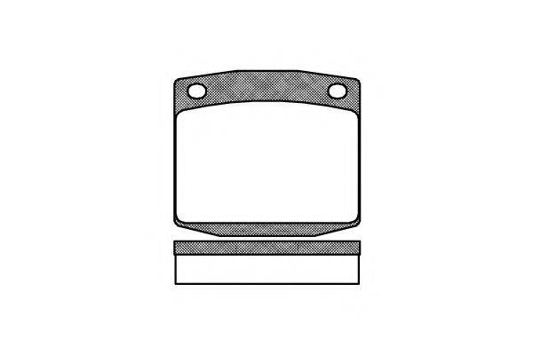 KAWE 009500 Комплект гальмівних колодок, дискове гальмо