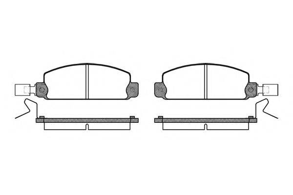 KAWE 009724 Комплект гальмівних колодок, дискове гальмо