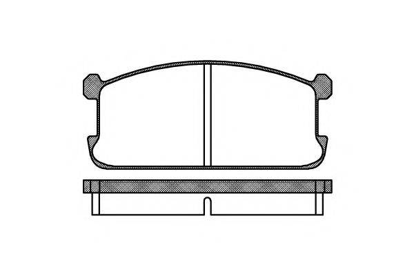 KAWE 010600 Комплект гальмівних колодок, дискове гальмо