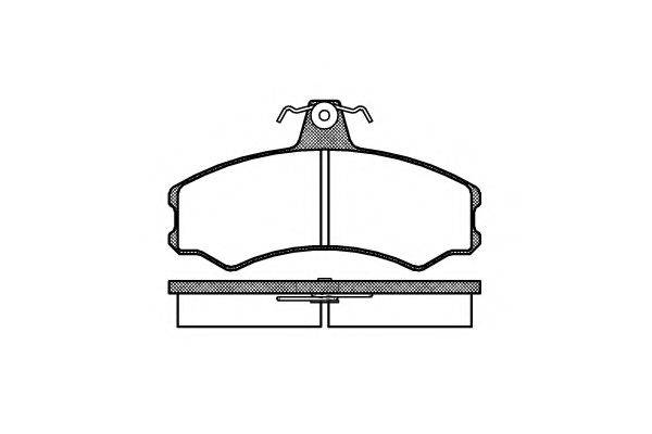 KAWE 014300 Комплект гальмівних колодок, дискове гальмо