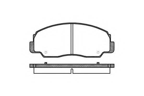 KAWE 017820 Комплект гальмівних колодок, дискове гальмо