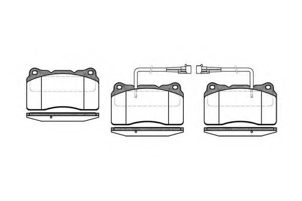 KAWE 066602 Комплект гальмівних колодок, дискове гальмо