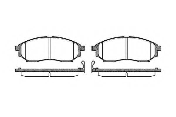 KAWE 085214 Комплект гальмівних колодок, дискове гальмо