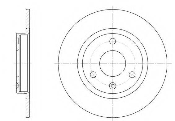 KAWE 607000 гальмівний диск