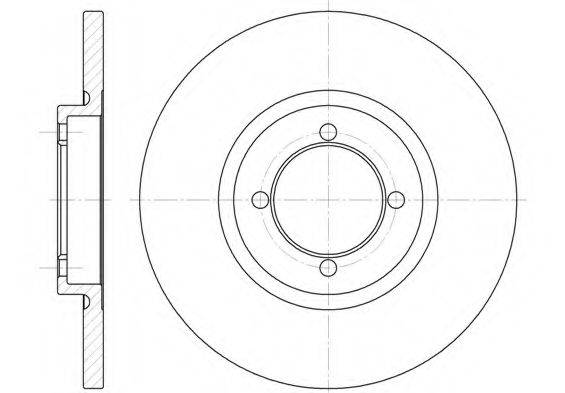 KAWE 609100 гальмівний диск