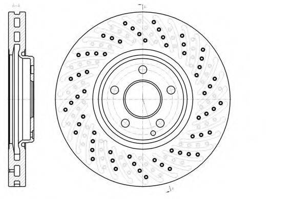 KAWE 6112310 гальмівний диск