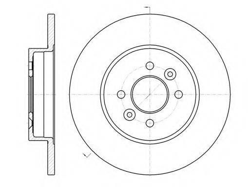 KAWE 6117600 гальмівний диск