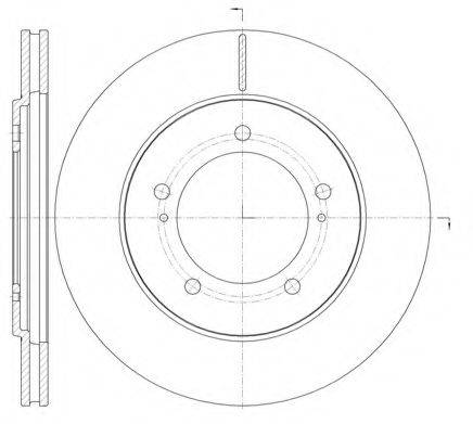 KAWE 6123310 гальмівний диск