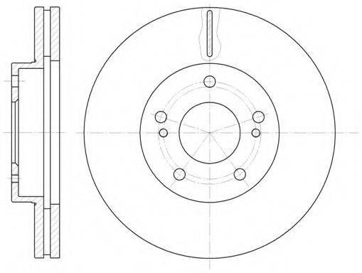 KAWE 6124210 гальмівний диск