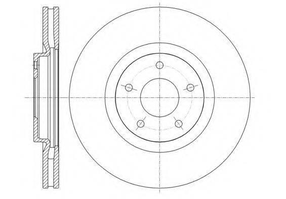 KAWE 6134910 гальмівний диск