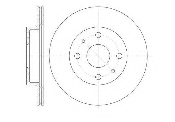 KAWE 6135510 гальмівний диск