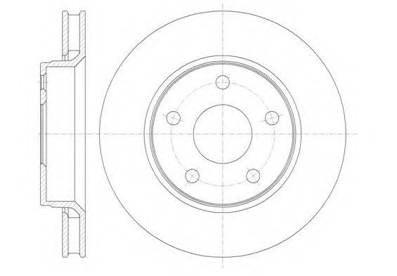 KAWE 6136710 гальмівний диск