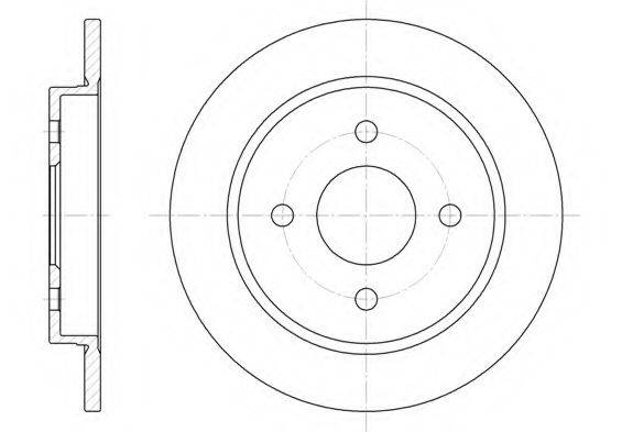 KAWE 615500 гальмівний диск