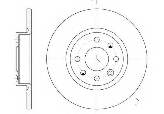 KAWE 620900 гальмівний диск