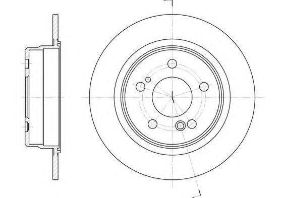 KAWE 627100 гальмівний диск