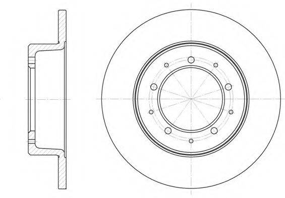 KAWE 633300 гальмівний диск