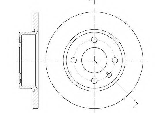 KAWE 642500 гальмівний диск