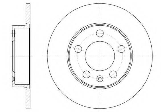 KAWE 654700 гальмівний диск