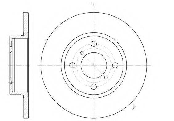 KAWE 662100 гальмівний диск