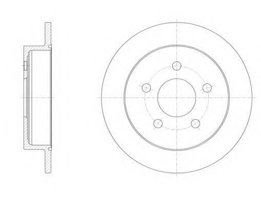 KAWE 671900 гальмівний диск