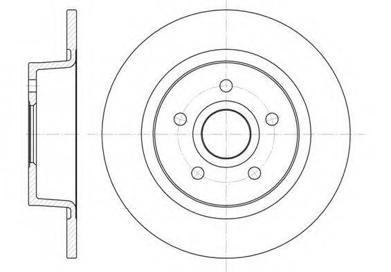 KAWE 686300 гальмівний диск