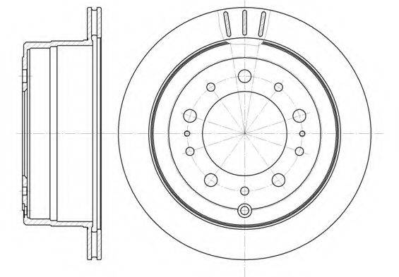 KAWE 694810 гальмівний диск