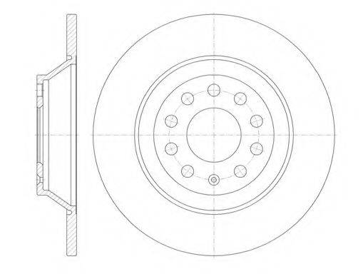 KAWE 696900 гальмівний диск