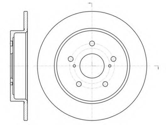 KAWE 6142500 гальмівний диск