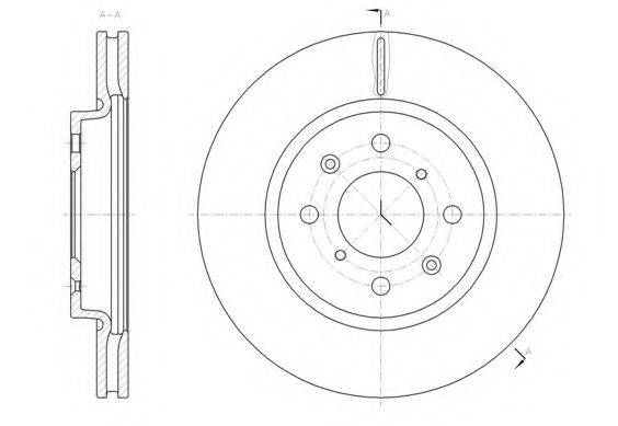 KAWE 6148110 гальмівний диск
