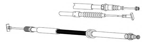 KAWE FA02212 Трос, стоянкова гальмівна система