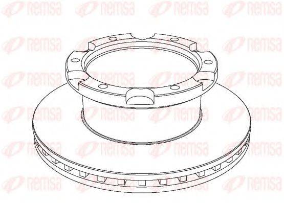 KAWE NCA103620 гальмівний диск