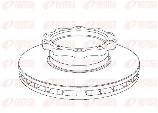 KAWE NCA103820 гальмівний диск