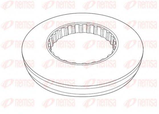 KAWE NCA117710 гальмівний диск