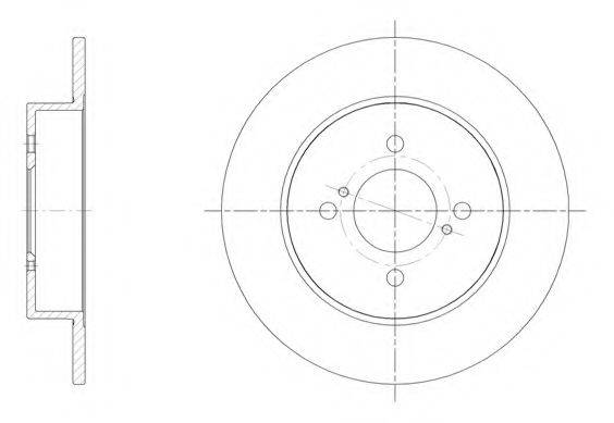 KAWE 6153700 гальмівний диск