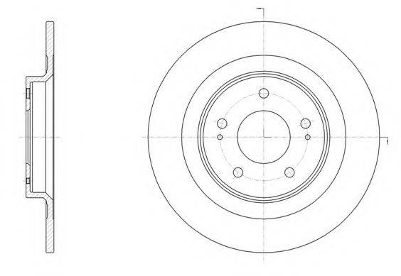 KAWE 6152800 гальмівний диск