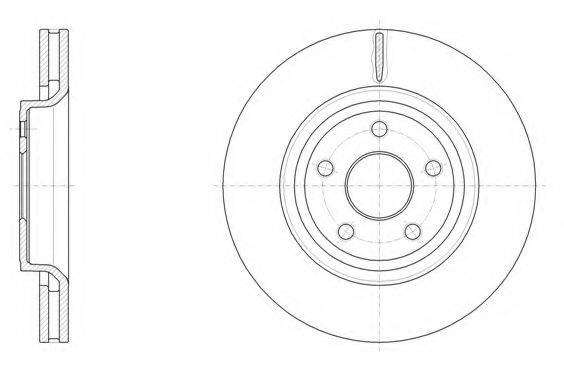 KAWE 6151210 гальмівний диск