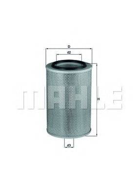 MAHLE ORIGINAL LX345 Повітряний фільтр
