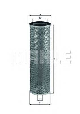 MAHLE ORIGINAL LX732 Повітряний фільтр