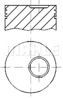 MAHLE ORIGINAL E59600 Поршень