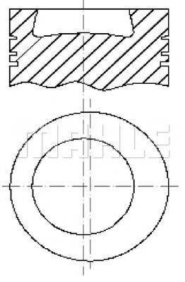 MAHLE ORIGINAL E48410 Поршень