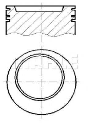 MAHLE ORIGINAL E14320 Поршень