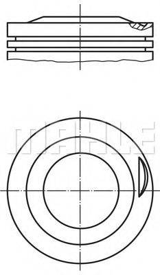 MAHLE ORIGINAL 6272000 Поршень