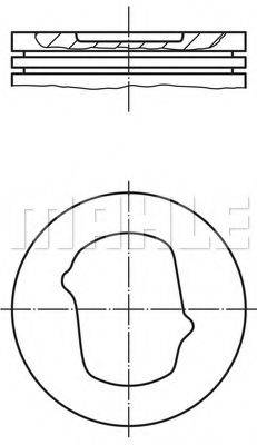 MAHLE ORIGINAL 0142400 Поршень