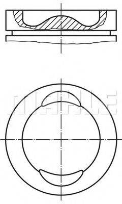MAHLE ORIGINAL 0297400 Поршень