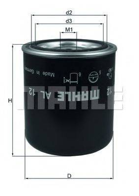MAHLE ORIGINAL AL12 Патрон осушувача повітря, пневматична система