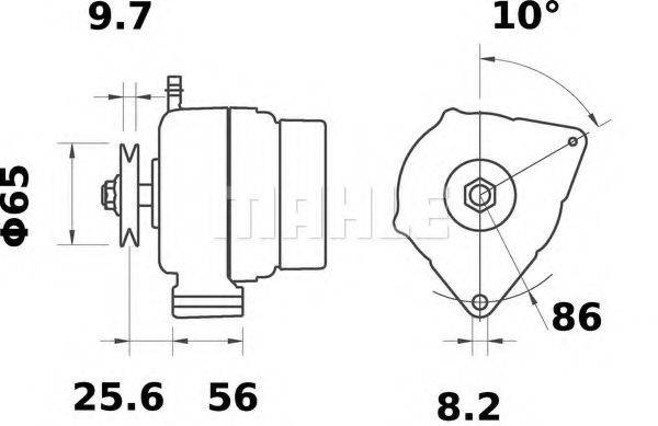 MAHLE ORIGINAL MG534 Генератор